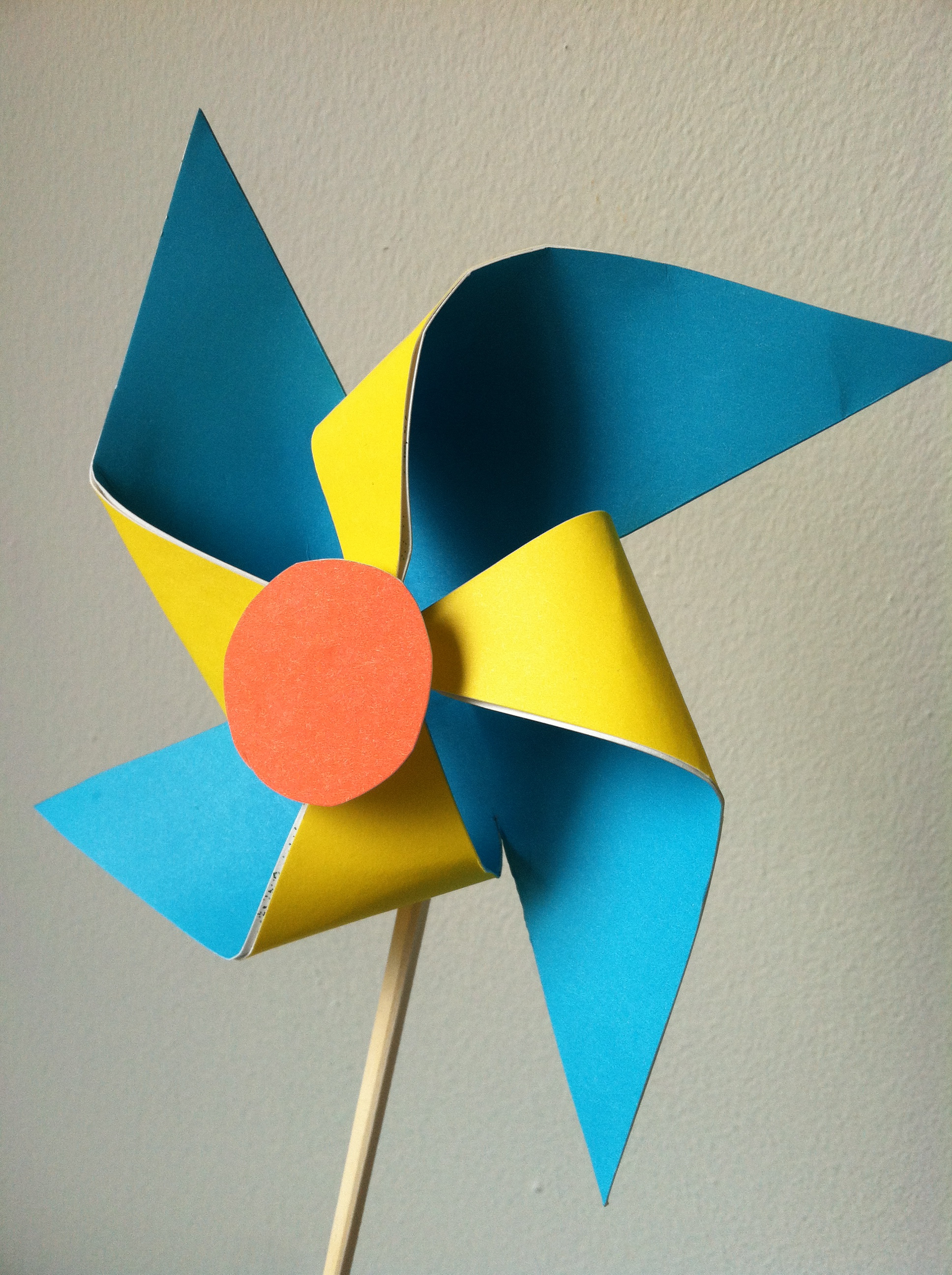 Now you have your very own paper windmill!